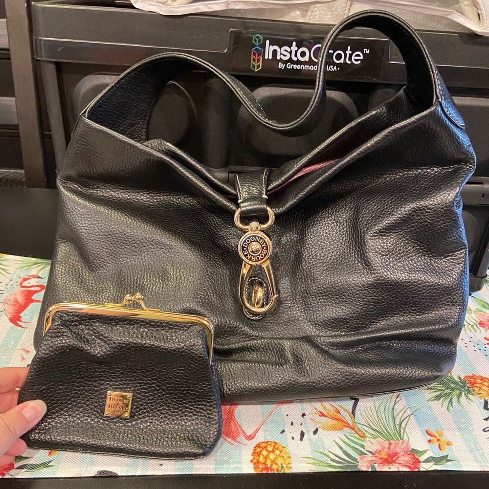 Genuine Pebble Leather Dooney And Bourke Shoulder Bag… Gem